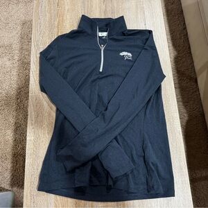 Black Half-Zip Pullover